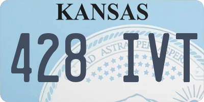 KS license plate 428IVT