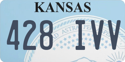 KS license plate 428IVV