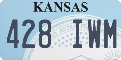KS license plate 428IWM