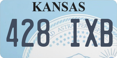 KS license plate 428IXB