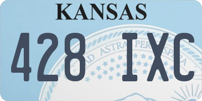 KS license plate 428IXC