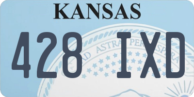 KS license plate 428IXD