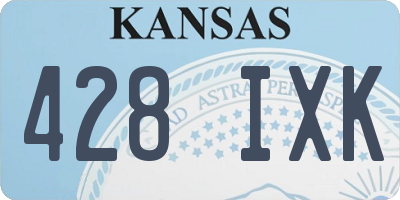 KS license plate 428IXK