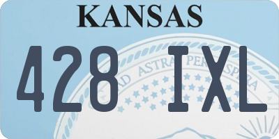KS license plate 428IXL