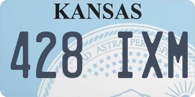 KS license plate 428IXM