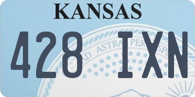 KS license plate 428IXN