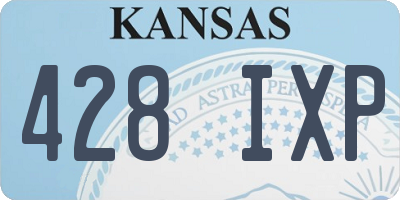 KS license plate 428IXP