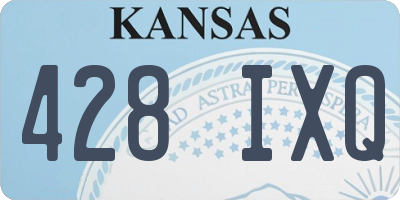 KS license plate 428IXQ