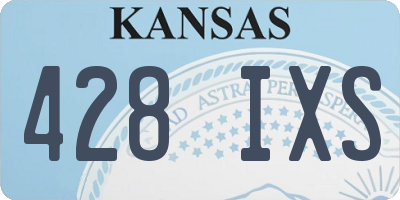 KS license plate 428IXS