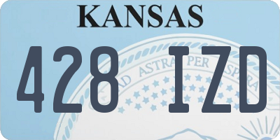 KS license plate 428IZD