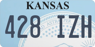 KS license plate 428IZH