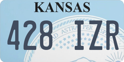 KS license plate 428IZR