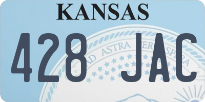 KS license plate 428JAC