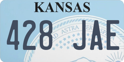 KS license plate 428JAE