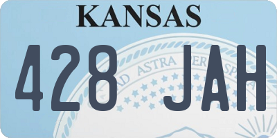 KS license plate 428JAH