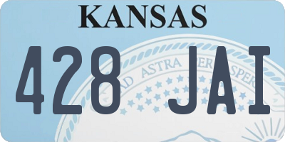 KS license plate 428JAI