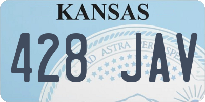 KS license plate 428JAV