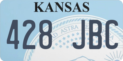 KS license plate 428JBC