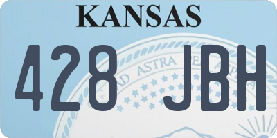 KS license plate 428JBH