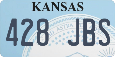 KS license plate 428JBS