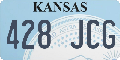 KS license plate 428JCG