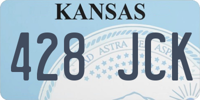 KS license plate 428JCK