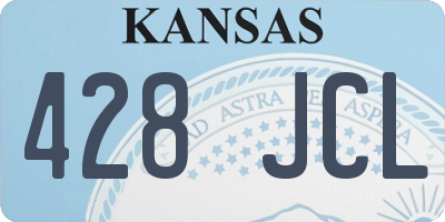 KS license plate 428JCL