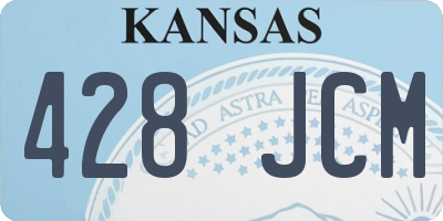KS license plate 428JCM