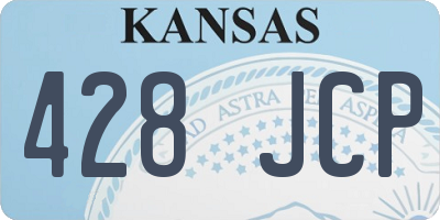 KS license plate 428JCP
