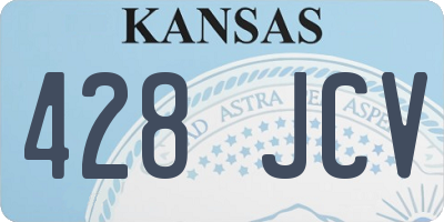 KS license plate 428JCV