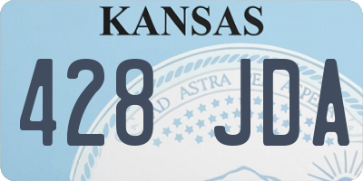 KS license plate 428JDA