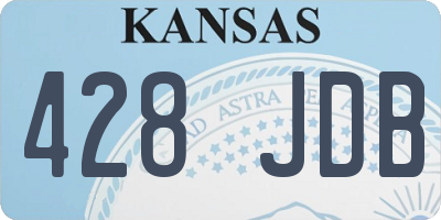 KS license plate 428JDB