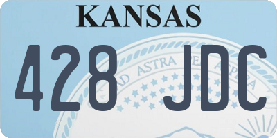 KS license plate 428JDC