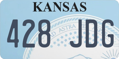 KS license plate 428JDG
