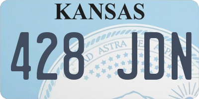 KS license plate 428JDN