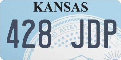 KS license plate 428JDP