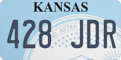 KS license plate 428JDR