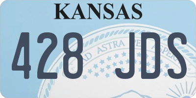 KS license plate 428JDS
