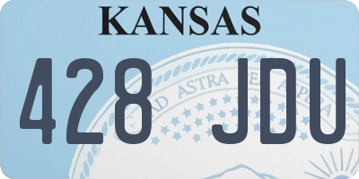 KS license plate 428JDU