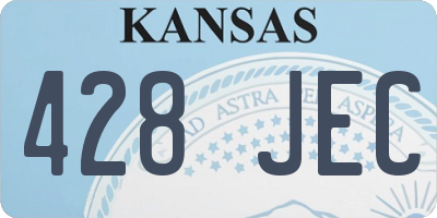 KS license plate 428JEC
