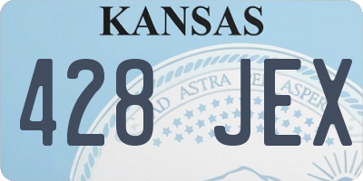 KS license plate 428JEX