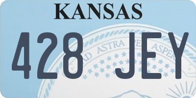 KS license plate 428JEY