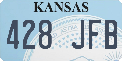 KS license plate 428JFB