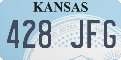 KS license plate 428JFG