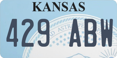 KS license plate 429ABW