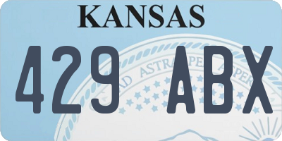KS license plate 429ABX