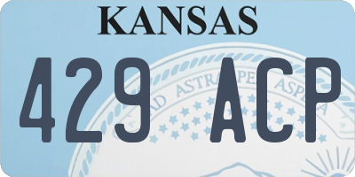 KS license plate 429ACP