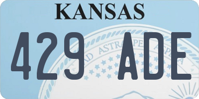 KS license plate 429ADE