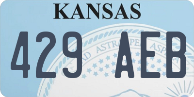 KS license plate 429AEB