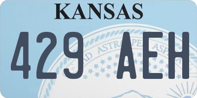 KS license plate 429AEH